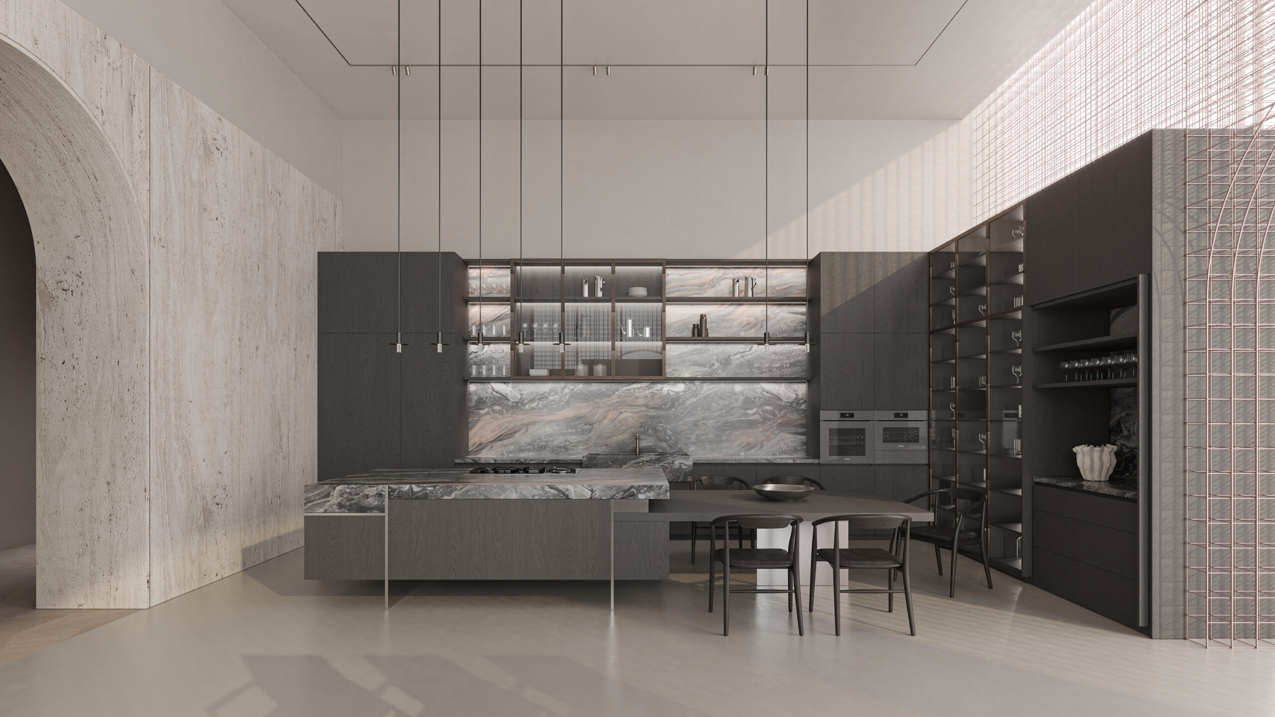 Kitchen showroom design. location: Herazliya Pituach. part 2